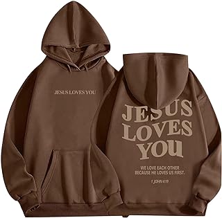 Preppy Christian Graphic Hoodie for Teen Girls - Fall 2025 Fashion