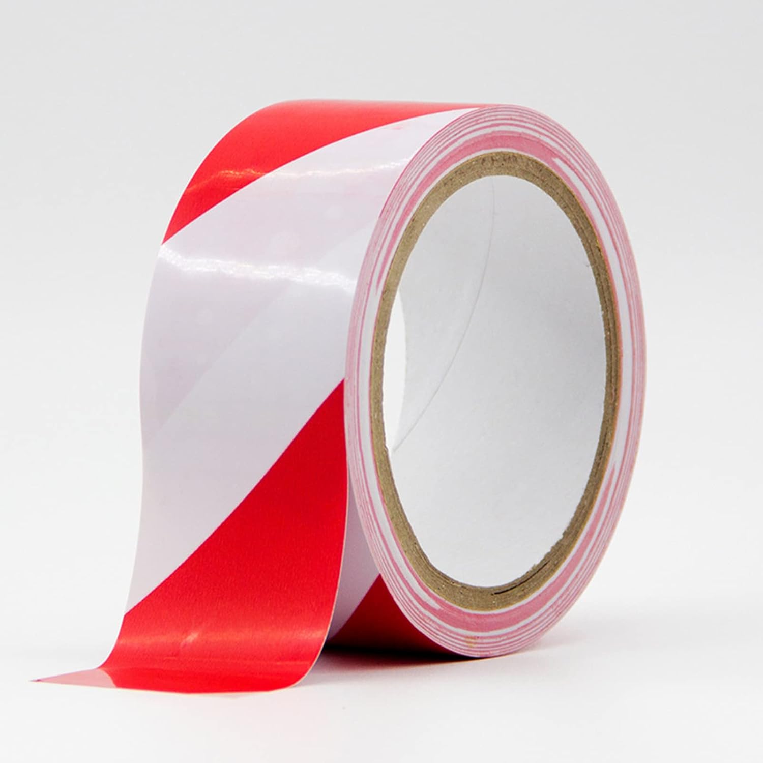 Hazard Warning Non-Adhesive Barrier Tape 48mm X 18m, PVC Adhesive Marking Barrier Tape, Safety Tapes - Lane + Social Distancing Marking Tape