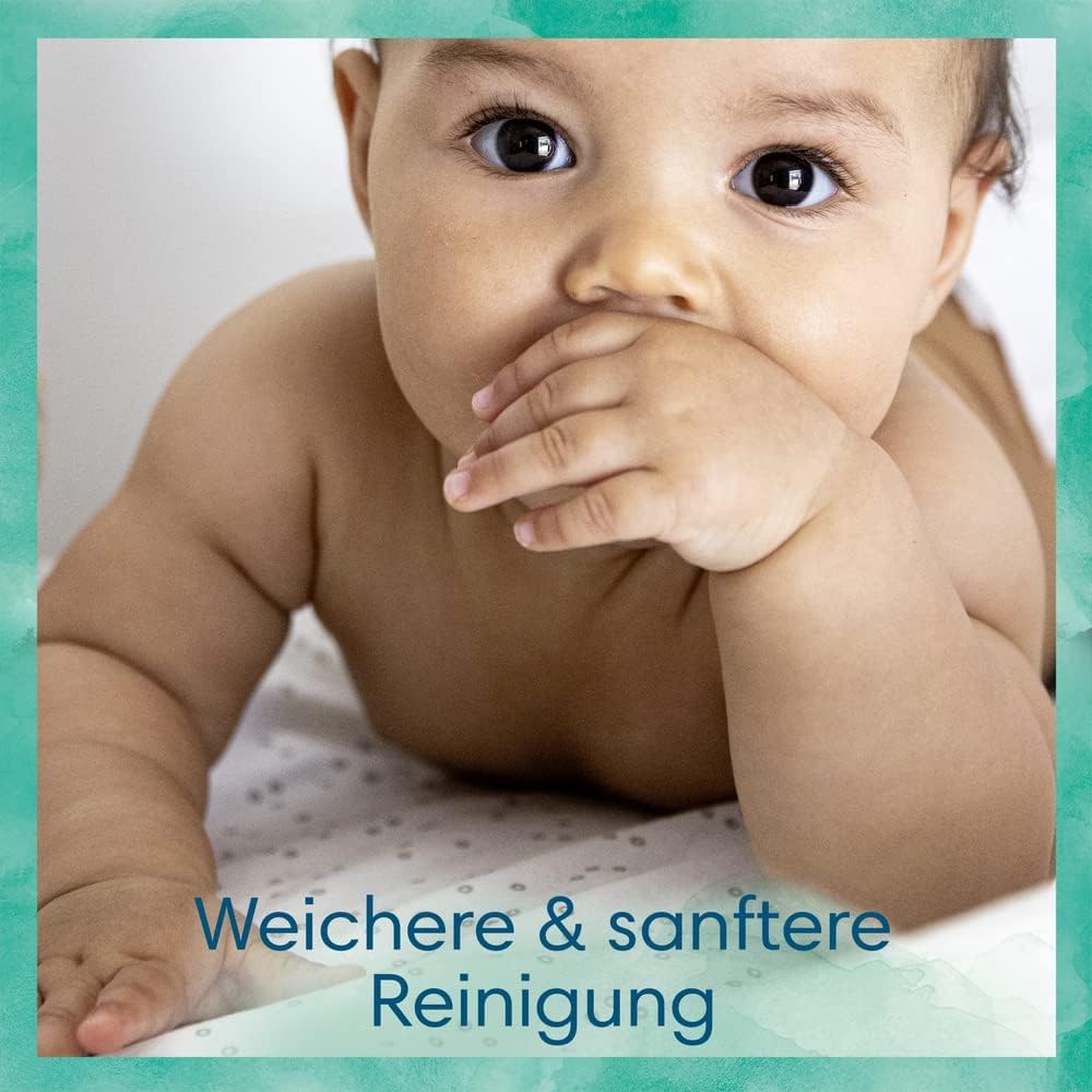 Pampers Harmonie Baby Set mit Windeln Größe 2 (4-8 kg, 240 Stück) MONATSBOX und Harmonie Aqua Baby Feuchttücher Box 720 Tücher (15 x 48), Baby Erstausstattung