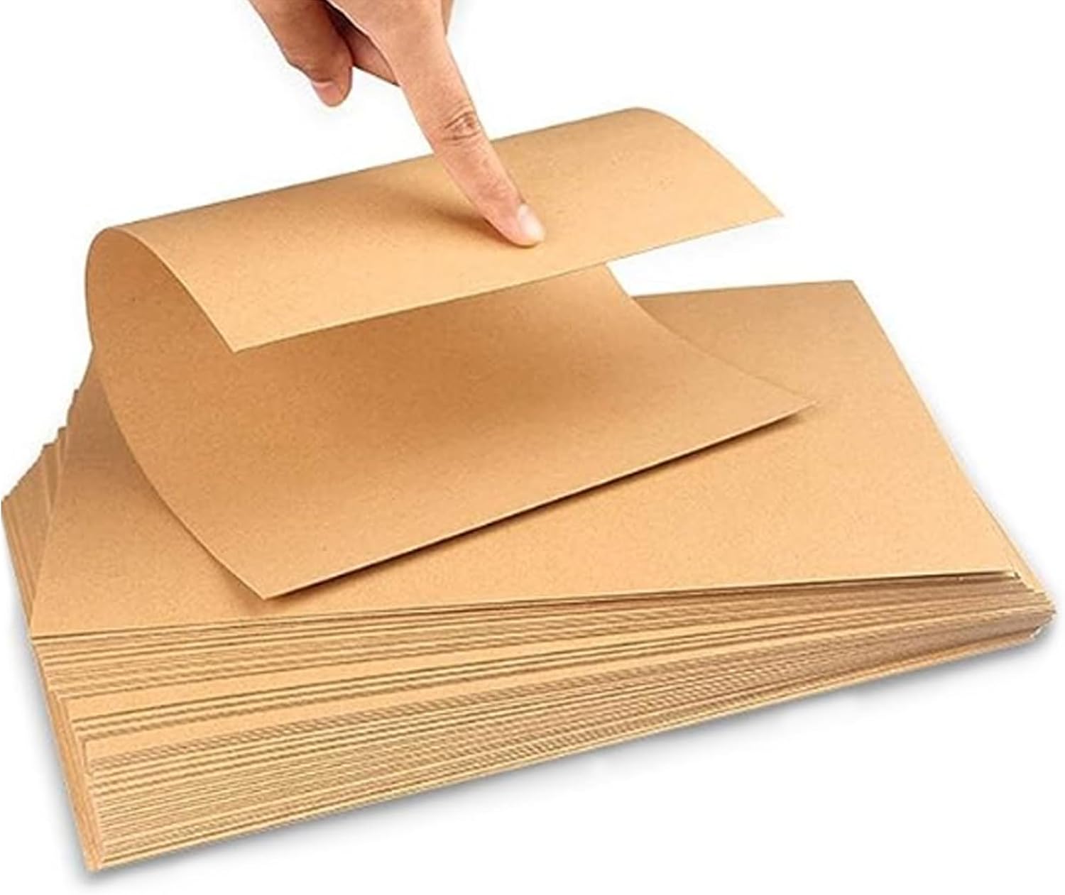 Rainmae 80 Sheets,Brown Kraft Paper Card A4200gsm Thick Cardstock