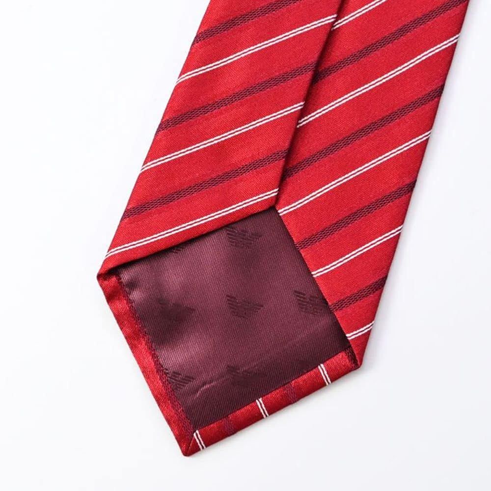 美品 ジョルジオアルマーニ ネクタイ ハイブランド レジメンタル ストライプ柄 GIORGIO ARMANI ジョルジオアルマーニ ネクタイ 高級ブランド