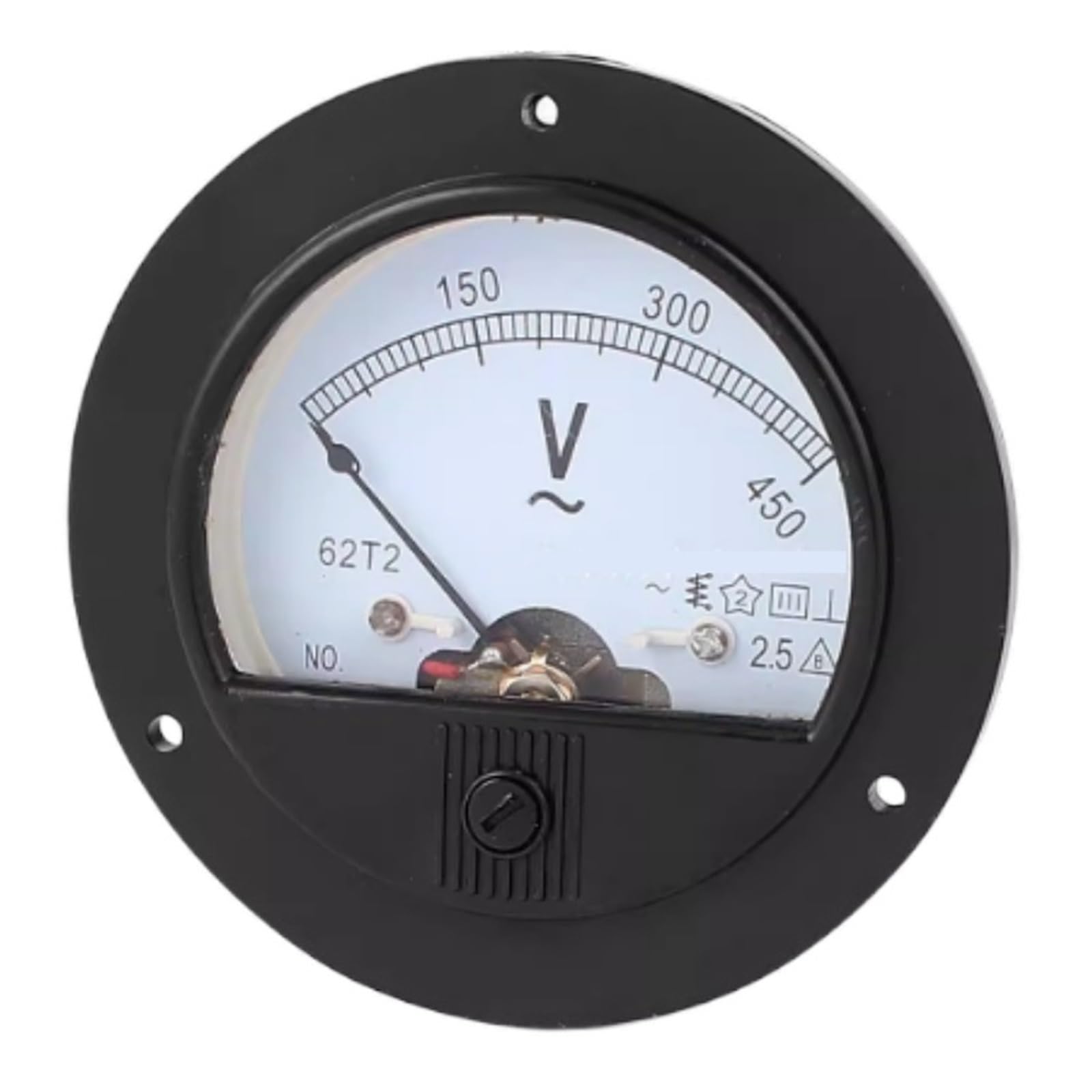Voltmètre analogique rond 62T2 AC pour éviter les surtensions