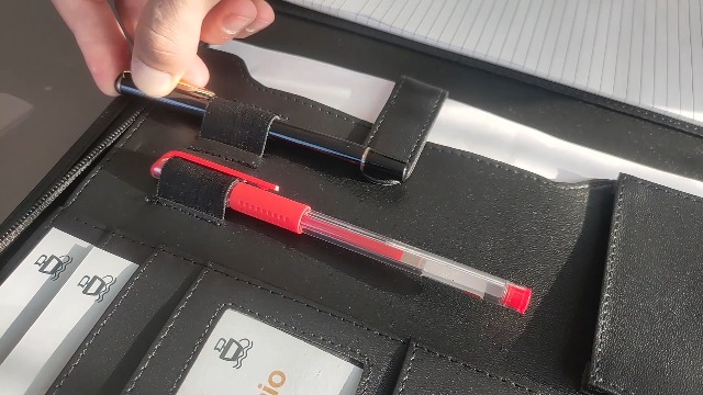 Portfolio Professionnel Leathario A4 - Porte-Documents Avec Fermeture Éclair - Pochettes Intérieures Et Fentes Cartes