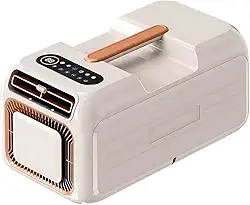 Ar-condicionado e aquecedor portátil de 1300 W (4500 BTU) - Controle 3 em 1 (botão/voz/remoto), sem necessidade de água/dreno, alça compacta para salas de até 80-90 pés quadrados