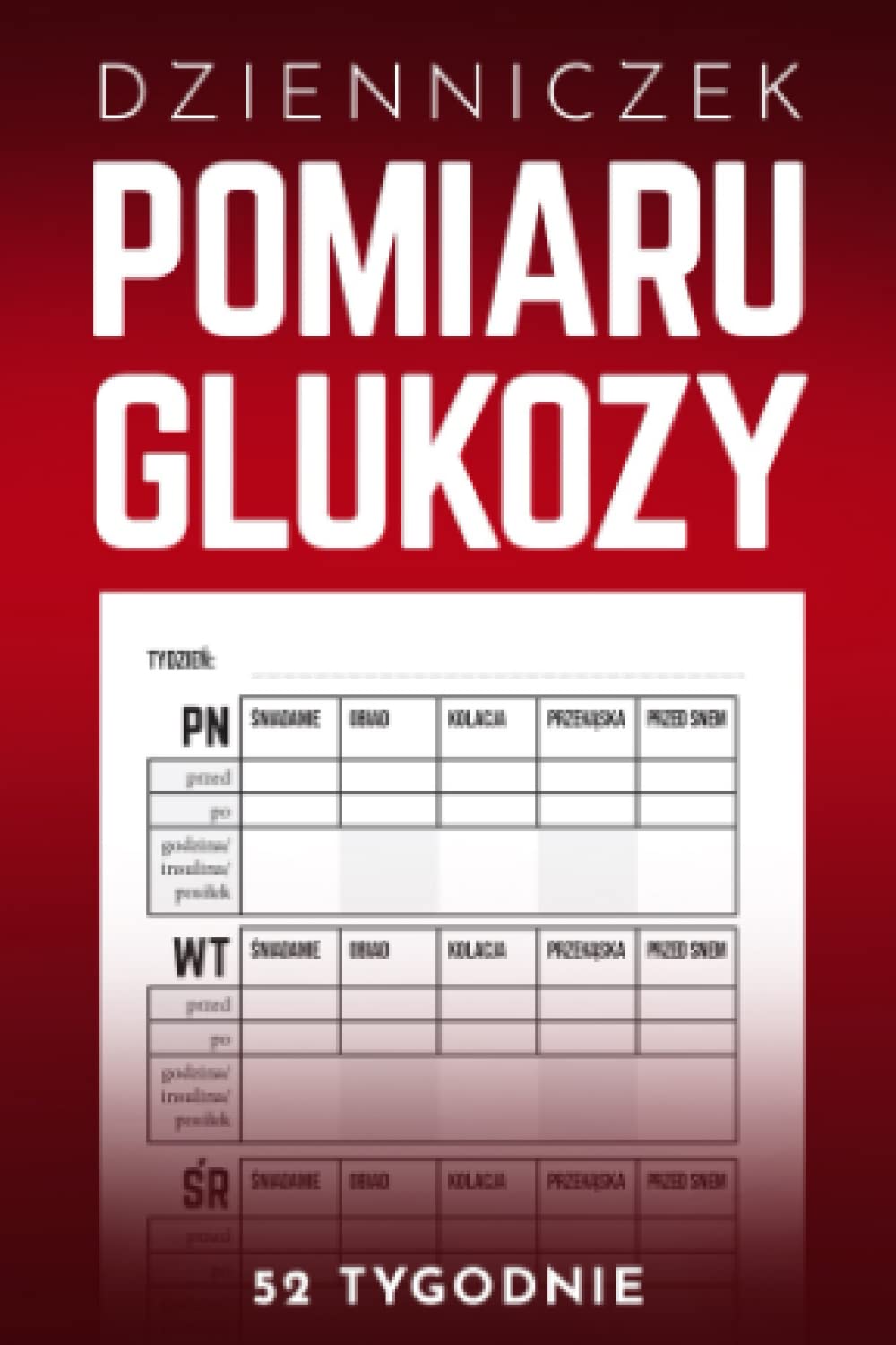 Dzienniczek Pomiaru Glukozy A6: Kieszonkowa książeczka do zapisu poziomu cukru we krwi przed i po posiłku, codzienne monitorowanie cukrzycy na okres 1 ... poręczny format A6, prezent dla Diabetyka