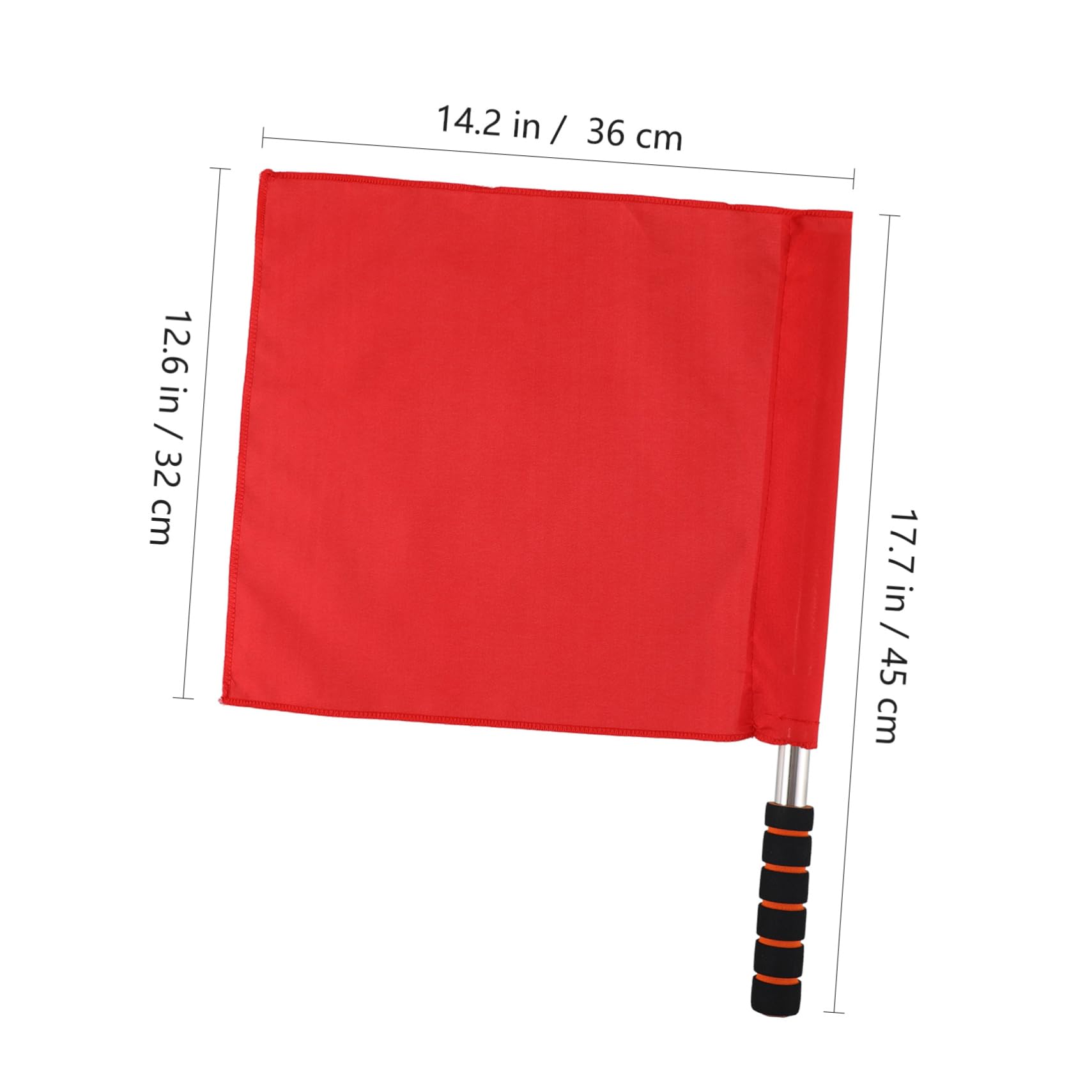 BESPORTBLE 4pcs Commanding Referee Flag Volleyball Flags Line Judge Hand Signal Stainless Steel Pole