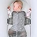 Happiest Baby SNOO Sleep Sack - 100% Organic Cotton Baby Swaddle Blanket - Doctor Designed Promotes Healthy Hip Development (Graphite Planets, Small)