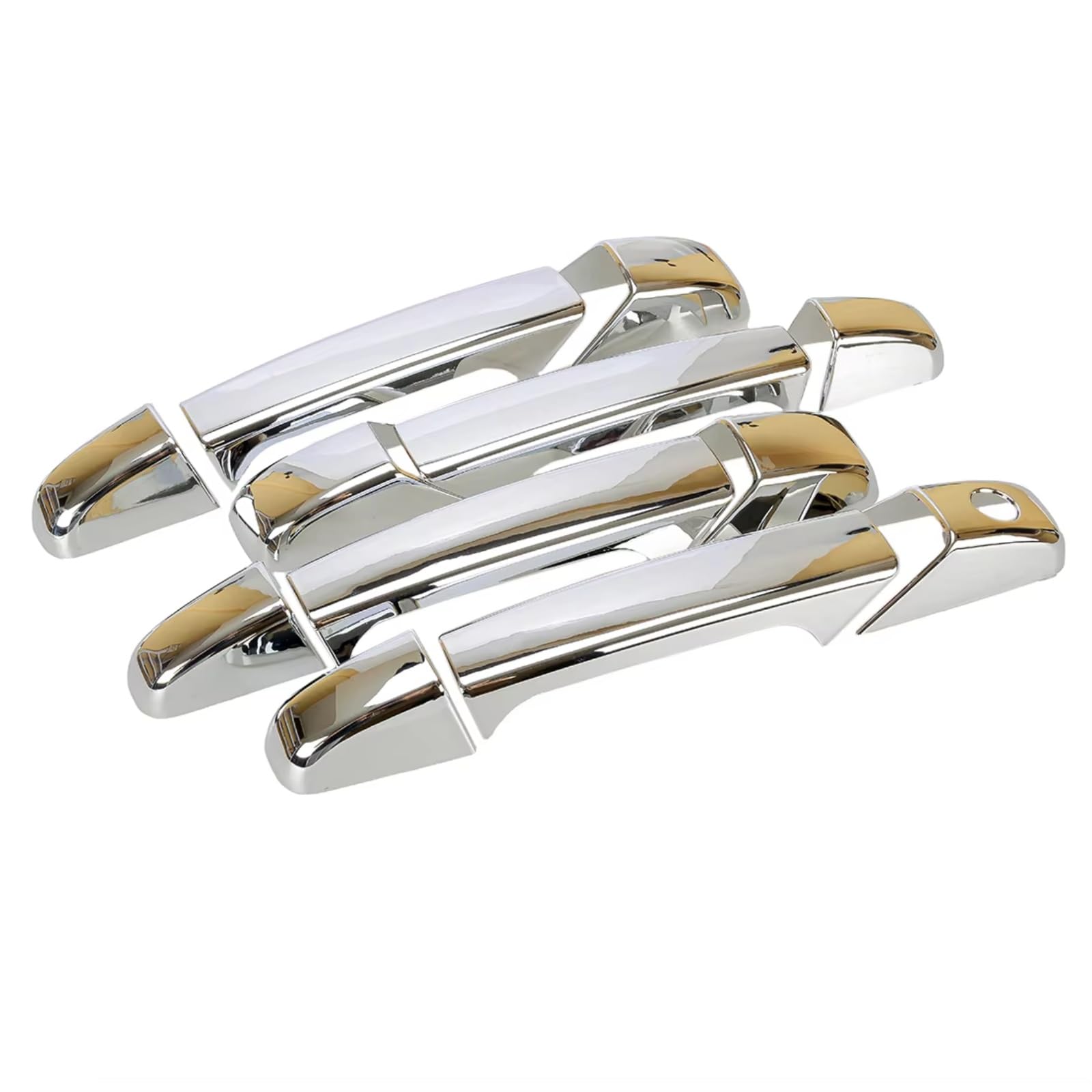 DSPOLIMV Outer Door Handle Cap Compatible with Chevrolet for Avalanche for Tahoe for Suburban 2007-2014 Door Handle Covers Trim Set Chrome Style Accessories