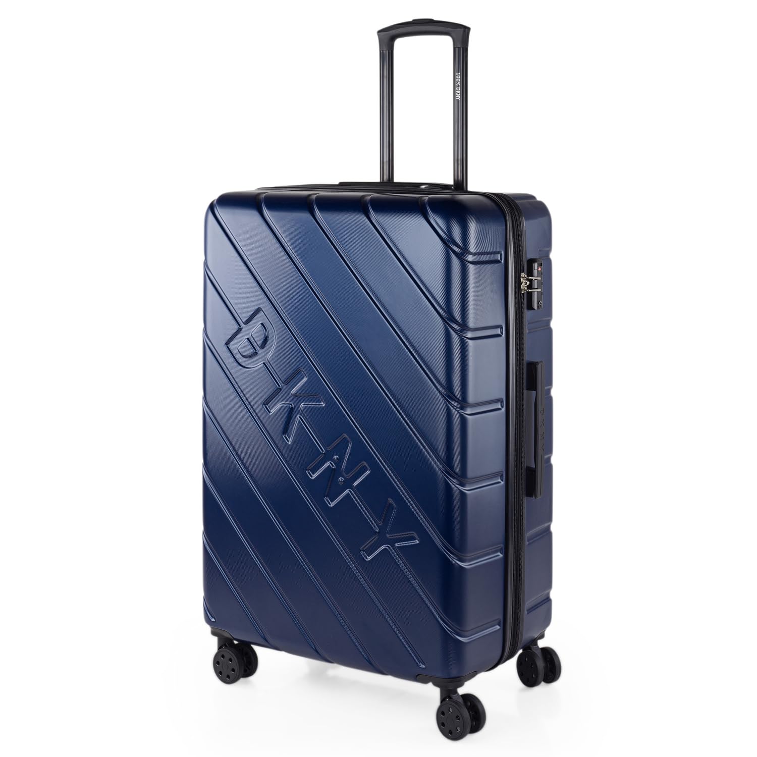 DKNY - Lekkie walizki duże - Duża walizka z twardej skorupy ABS 75 cm - Lekkie walizki duże z zamkiem szyfrowym - Sztywne, Navy