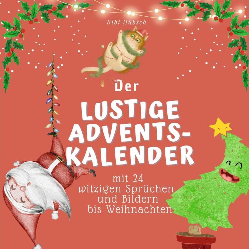 Der lustige Adventskalender – Buch-Adventskalender mit 24 Sprüchen und Bildern
