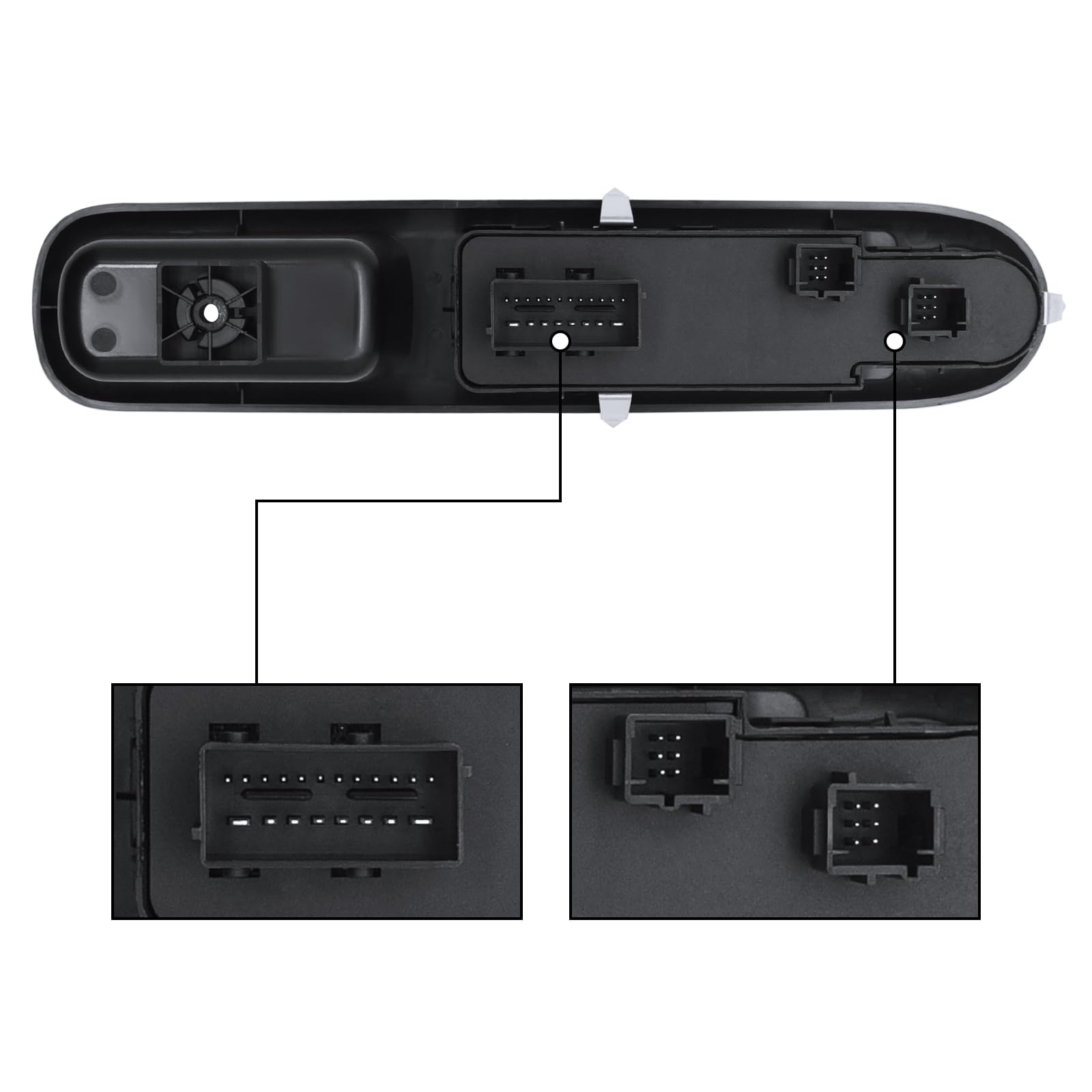 KAOLALI Interruttore di Comando Elettrico Compatibile, Pulsanti Alzavetri Pulsantiera 96650621ZD Compatibile con Peugeot 3008 5008 Wagon 2009-2016