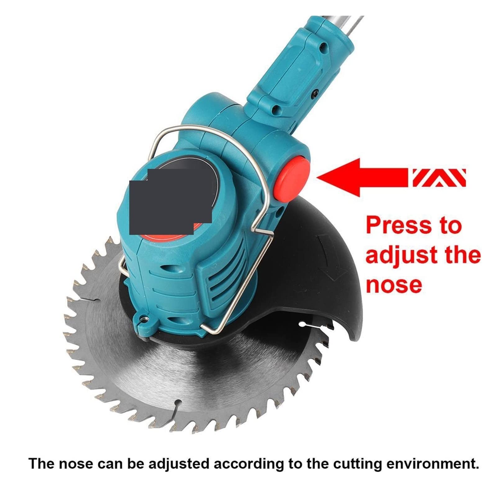 BODORME String Trimmer and Edger 21V Electric Lawn Trimmer Cordless Lawn Mower Adjustable Length Cutter Garden Tools (Not Bilateral Wheels) Product Image 5