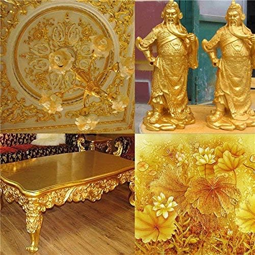 Image of UGLS Metallic Gold Liquid Paint 50 ml | Oil-Based Synthetic Gold Paint for Tanjore Painting, Art & Craft | Multi-Surface Metallic Paint for Canvas, Wood, Metal & DIY Projects | Non-Fading Finish