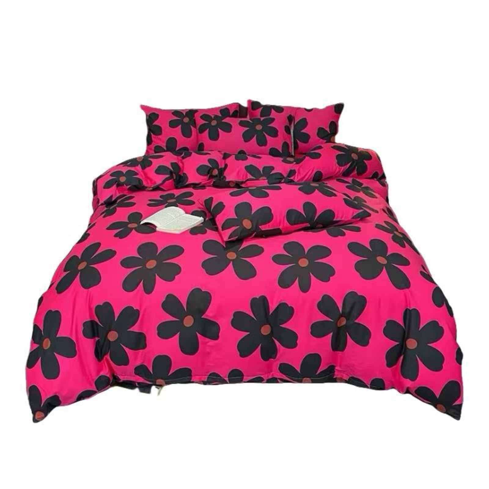 Housse de couette coton 200x230 brodée avec fermeture éclair et taies