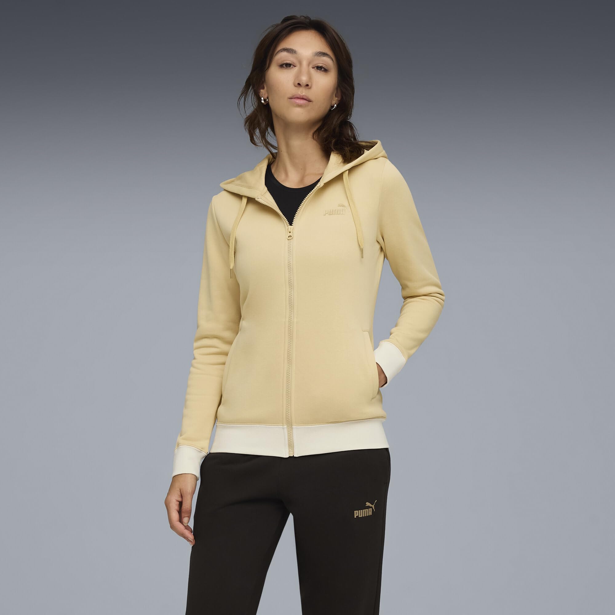 PUMA Damen Metallic Hooded Sweat Suit Fl Op Strickanzüge (1er Pack)