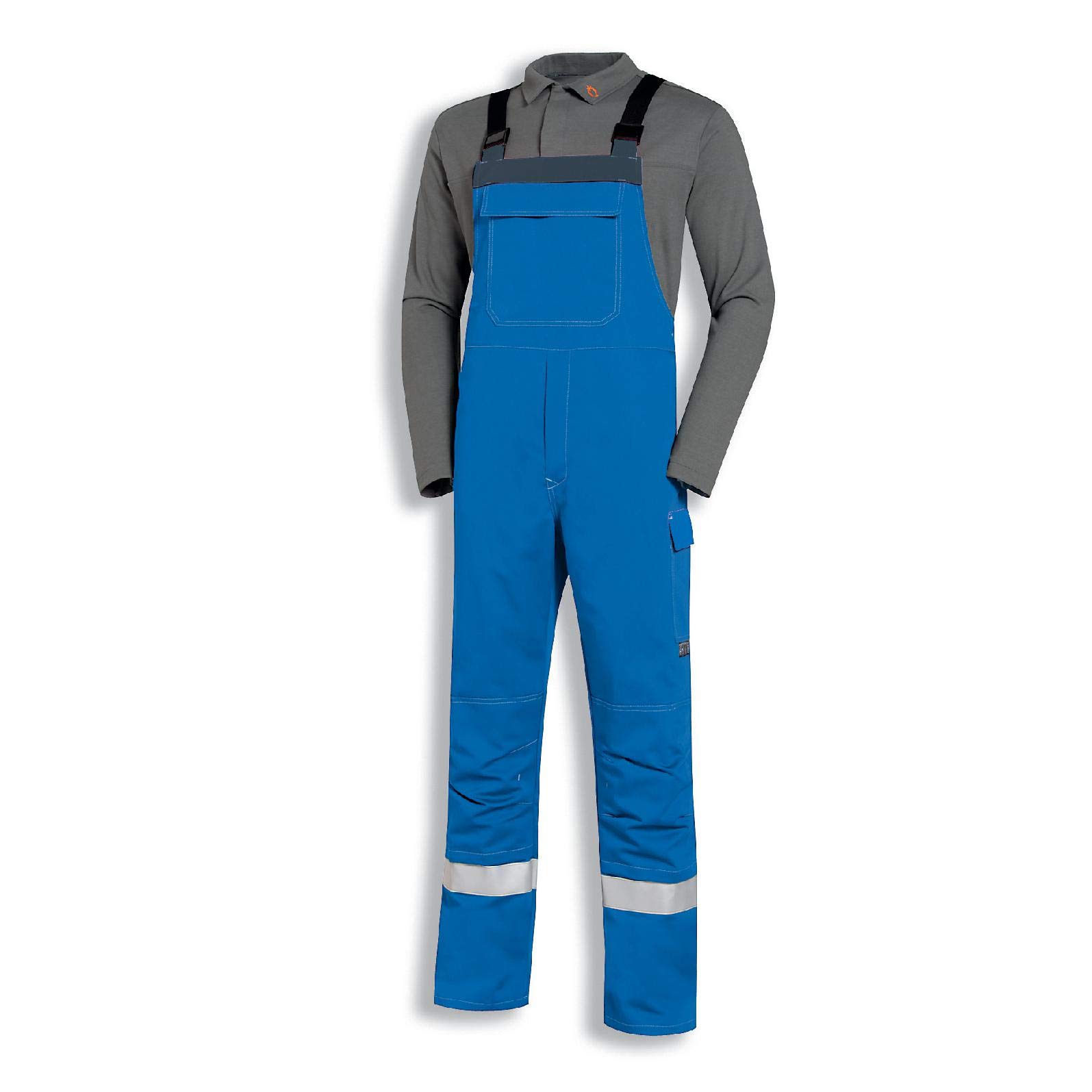 Uvex Multi Function 3661 Schweißer-Arbeitshose - Blaue Latzhose