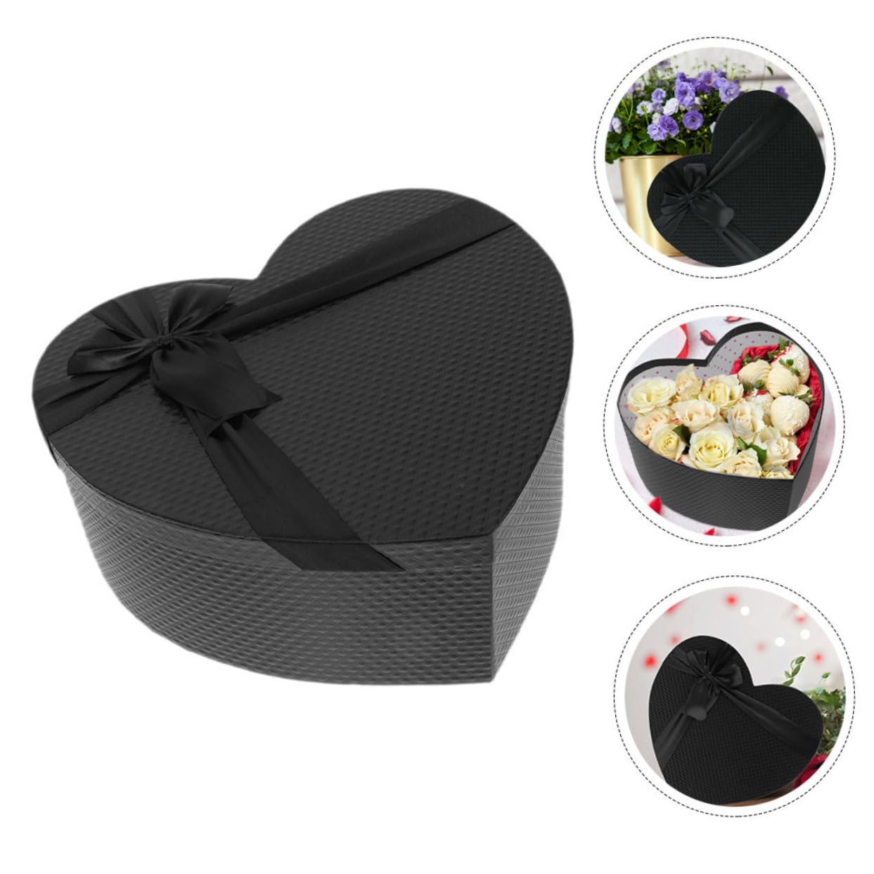 Alipis 2stücke Herzförmige Geschenkboxen Aus Papier Für Valentinstag Kreative Verpackung Für Blumen Und Robust Und Leicht Für Hochzeiten Und Besondere Anlässe