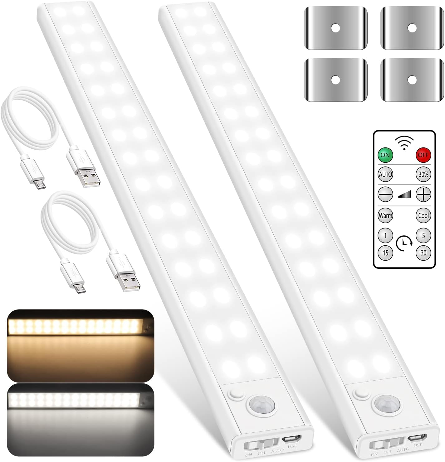 KASONIC 11.8 Inch Under Light, Motion Sensor Cordless