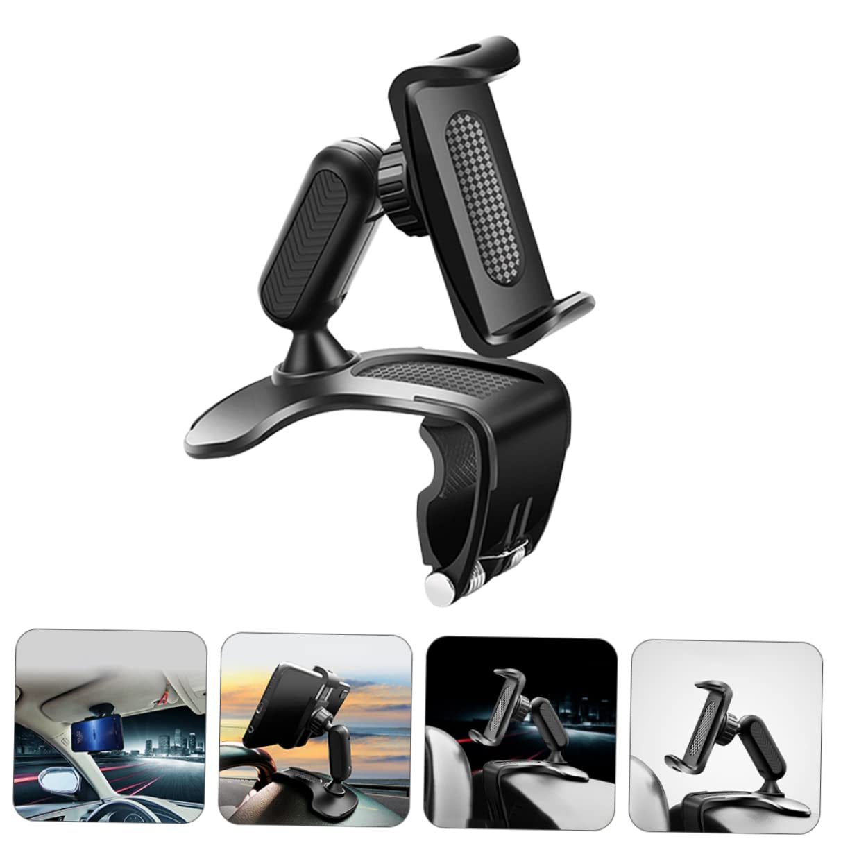 DOITOOL 3 Pezzi Supporto Per Telefono Cellulare Girevole A 360° Per Cruscotto Auto Supporto Per Telefono Senza Attrezzi Supporto Universale Per Telefono Per Supporto Cellulare Nero