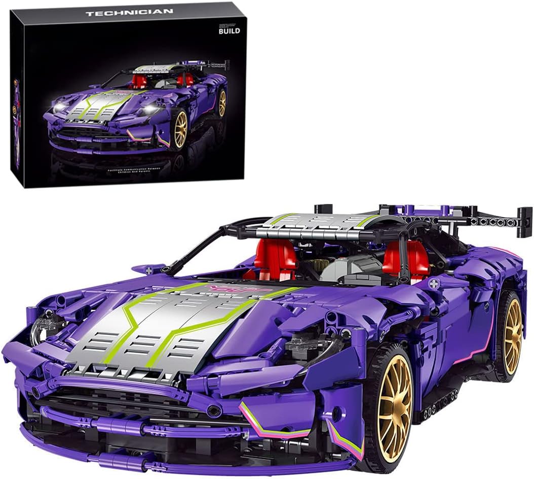 Purple Supercar Building Kit Collectible Racing Ghana Ubuy - Main Image