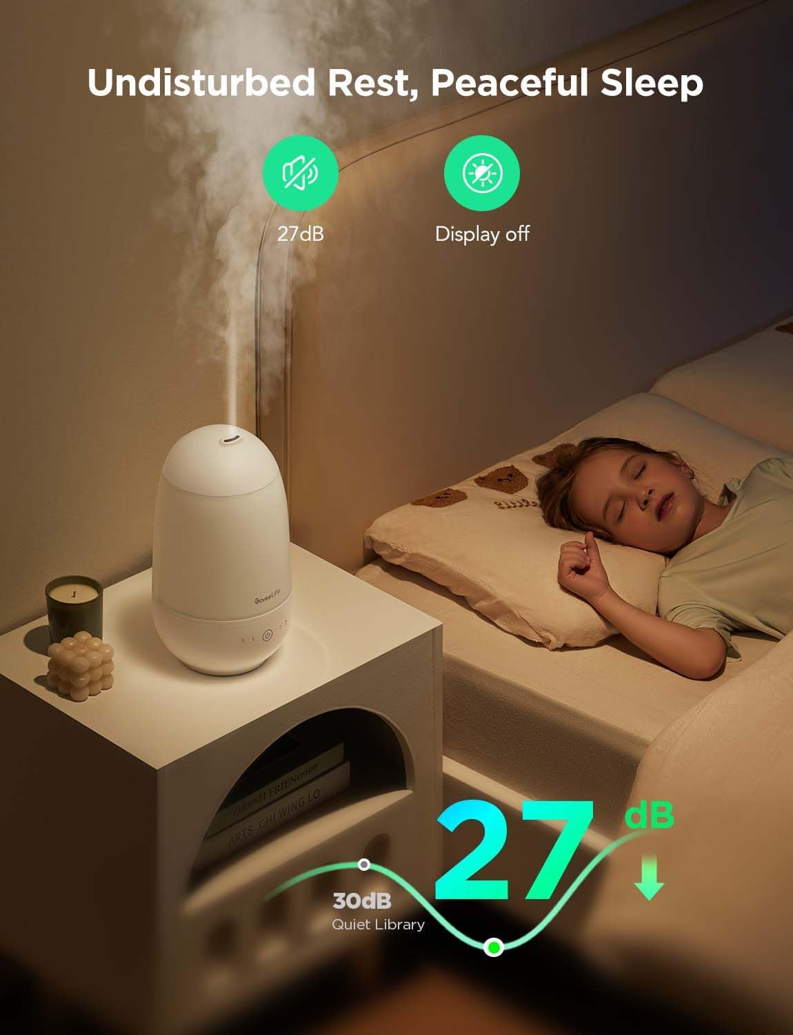 GoveeLife Smart Humidifier 2.2L & Smart Mini Double Button Switch
