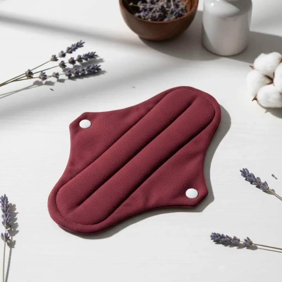 Absorvente Menstrual de Pano Lavável e Reutilizável, Tamanhos para Fluxo Mini, Normal e Intenso (Normal)