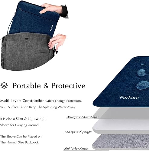 Miniatura 4 de Ferkurn Funda para laptop de 14 a 15.6 pulgadas para laptop Dell Inspiron 15 XPSSurface 42021 MacBook Pro 16 15Asus HP Pavilion Envy, Lenovo Yoga