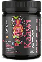 Pré-Treino Super Concentrato Ka`awi Strength Nutrition 360g - Com Creatina, Beta Alanina, Taurina, Arginina e Cafeína (360g, Frutas Vermelhas)
