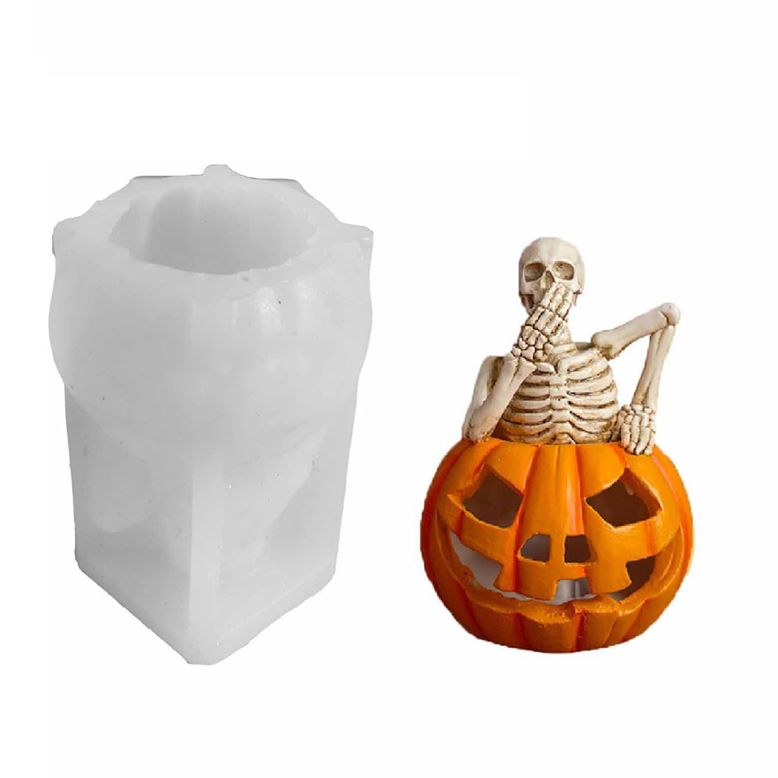 Lerpwige Pumpkin Molds Scary Epoxy Casting Craft