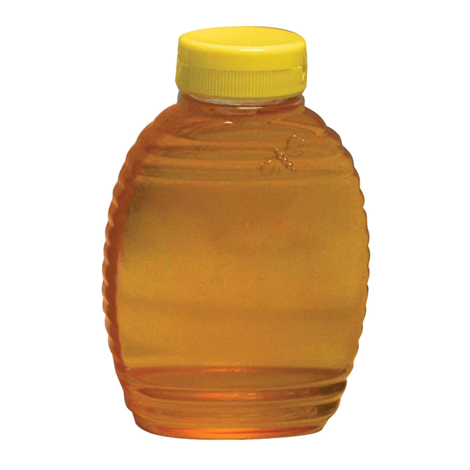 Mann LakeDeluxe Honey Squeeze Bottles, Easy-to-Use Plastic Honey Dispensers with Secure Yellow Flip-Top Lids, Perfect for Storage, 12-Pack, 12 oz