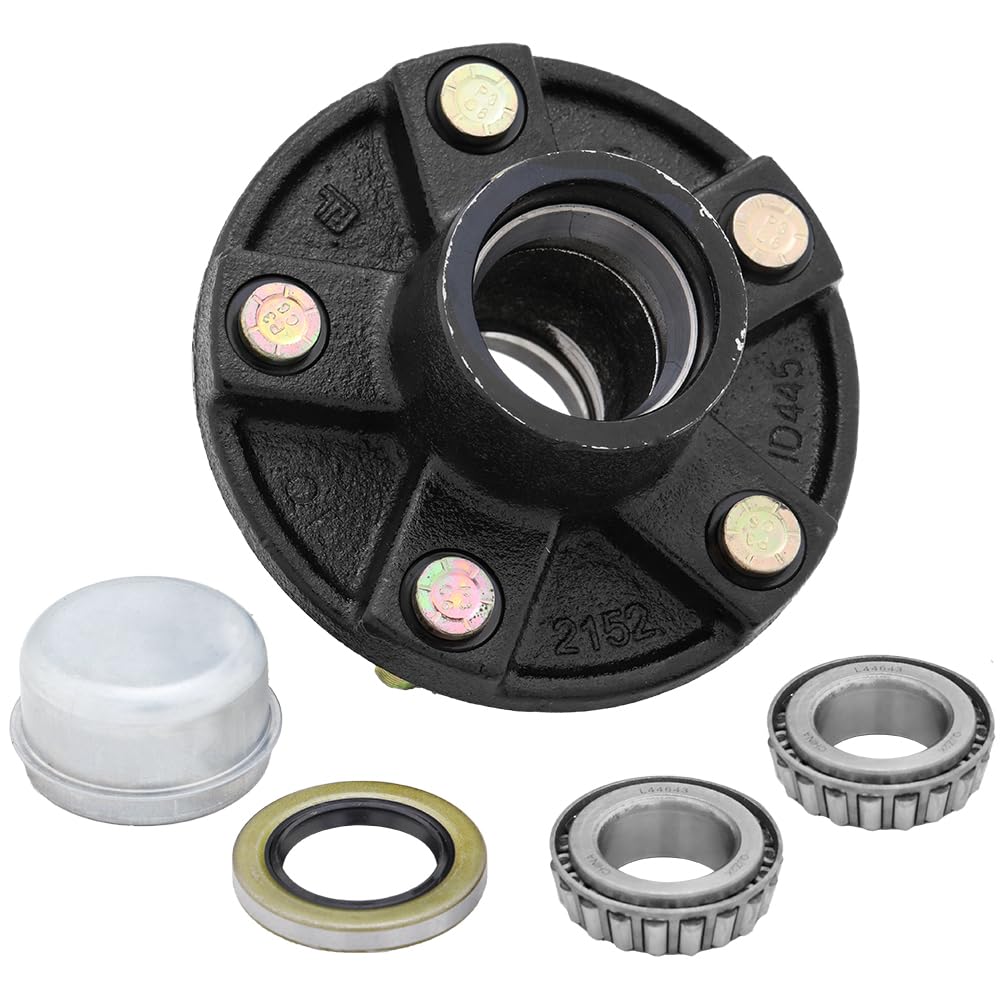 2,000 lbs Trailer Axle Bearings - BT8 Idler Hub Kit - 5 on 4.5