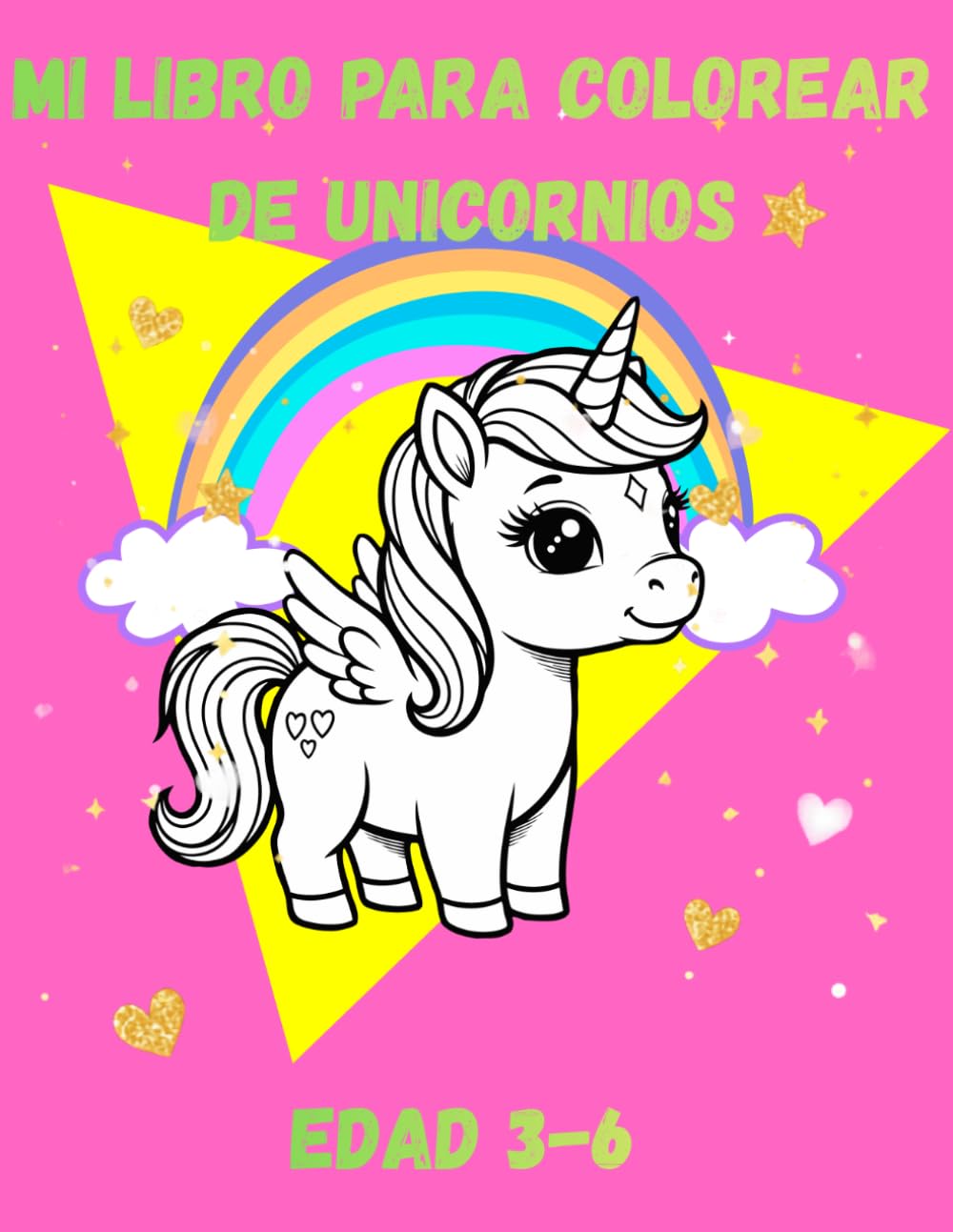 Mi Libro para Colorear de Unicornios: 45 Mágicos Diseños de Unicornios para Colorear para Niños de 3 a 6 Años