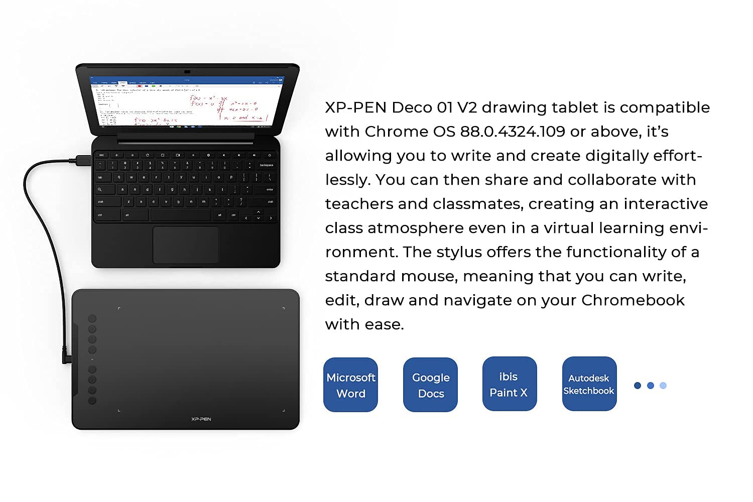 Buy XPPEN Deco 01 V2 Graphics Tablet 10x6.25 Inch Drawing Tablet 8192