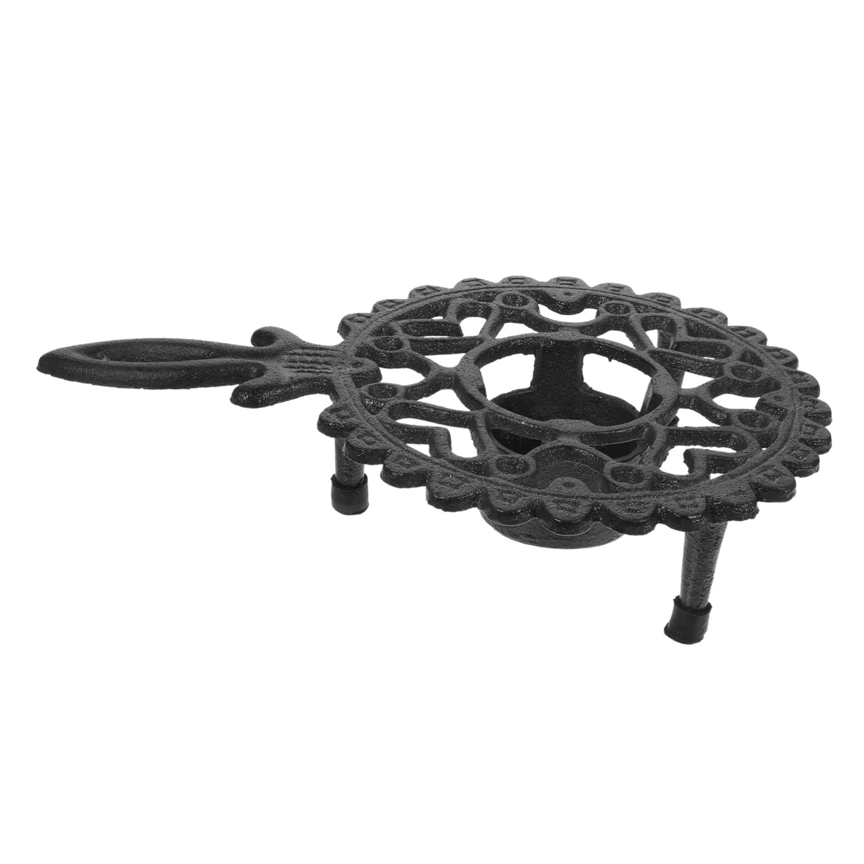 PRETYZOOM Tealight Holder Tea Warming Stove Vintage Teapot Heater Portable Tea Warmer for Home Office Tea House Candle Holder Beverage Warmer Decorative Hollow Design