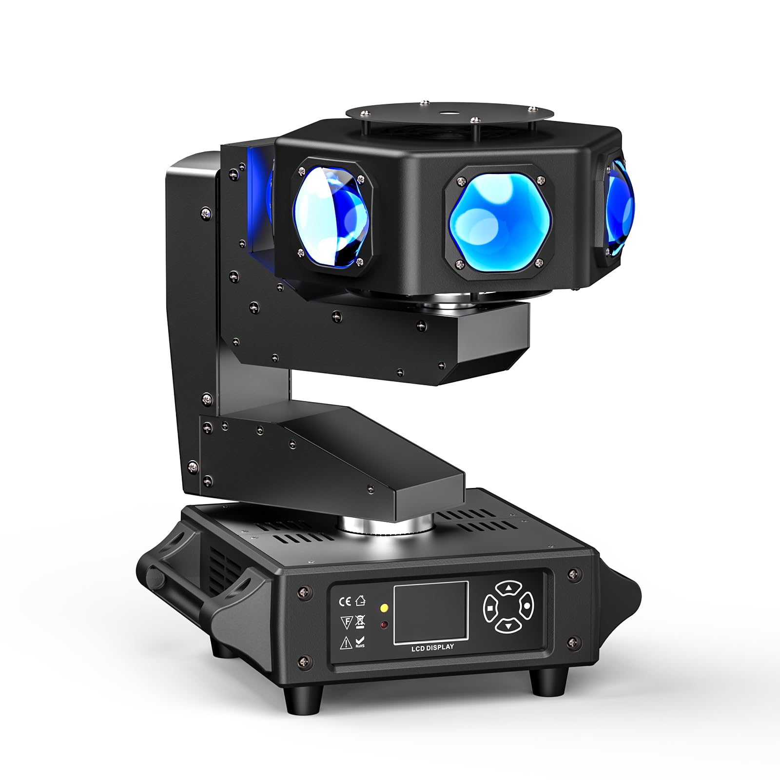 6X40W Cabeza Móvil LED RGBW Beam Iluminación de Escenario rotación infinita Luces de Fiesta dmx512 control de sonido para DJ Disco bar Cumpleaños Discoteca