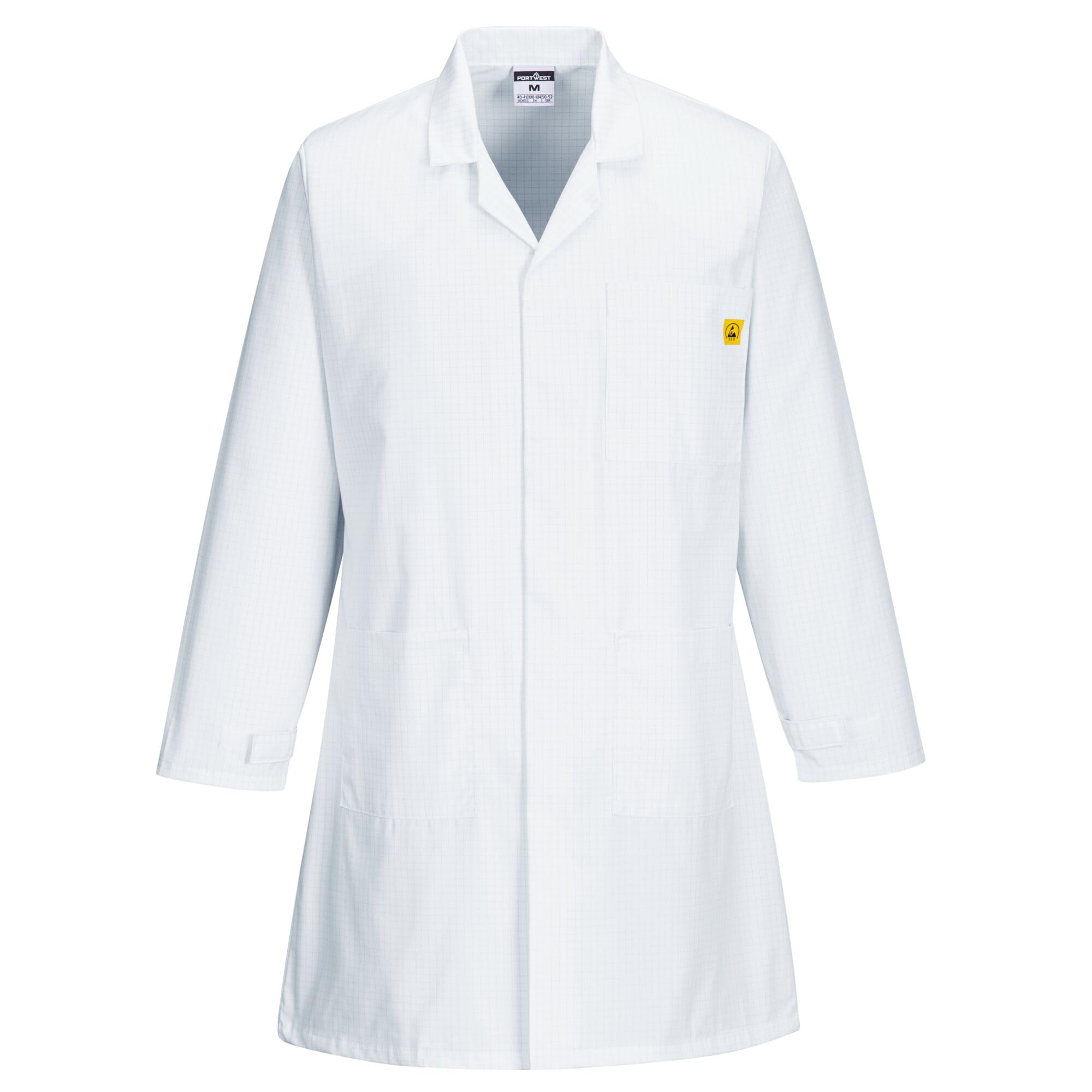 Portwest White Anti Static Esd Coat