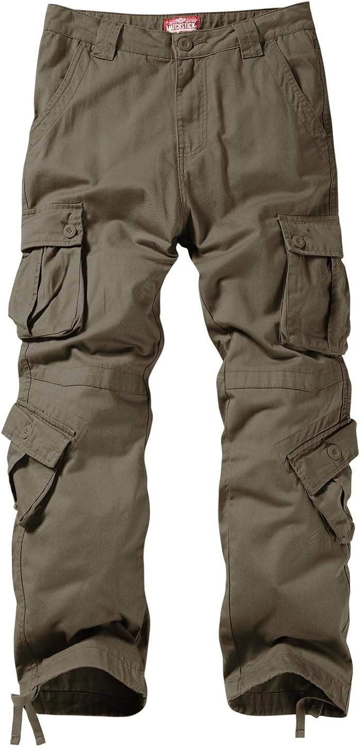 Match Men's Wild Cargo Pants 38 Light Khaki