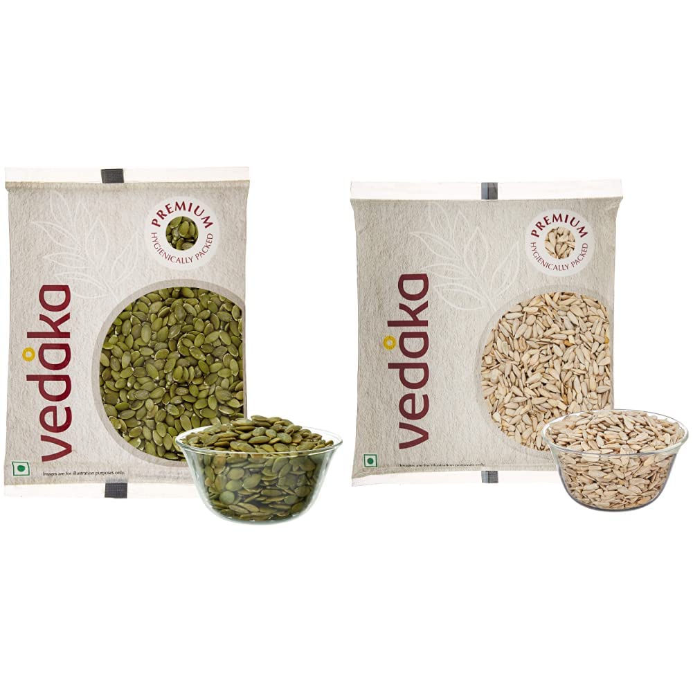 Amazon Brand - Vedaka Premium Pumpkin Seeds,200G +-Vedaka Premium Sunflower Seeds,500G (B08HM6ZCXY) Amazon Price History, Amazon Price Tracker