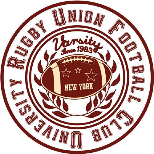 University Rugby Union Sticker 5" x 5