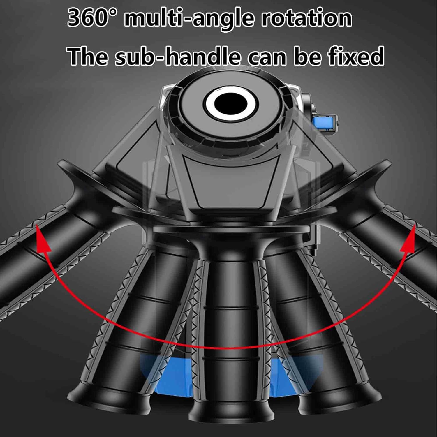 Electric Hammer Drill, 4980W Percussion Drill with Function, Adjustable Impact Drill Set, 360° Rotating Handle (No.1)