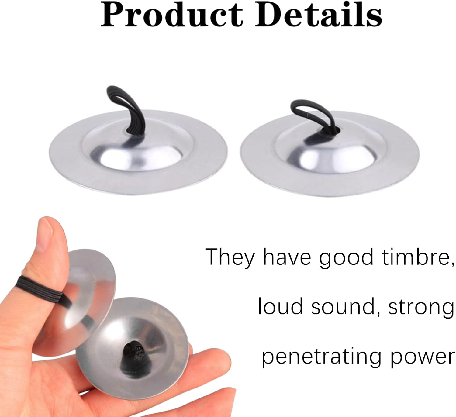 2 Pairs Finger Cymbals Professional Cymbals Belly Dancing Finger Dance Finger Zills Finger Dance Zills Small Musical Instrument for Dancer Party