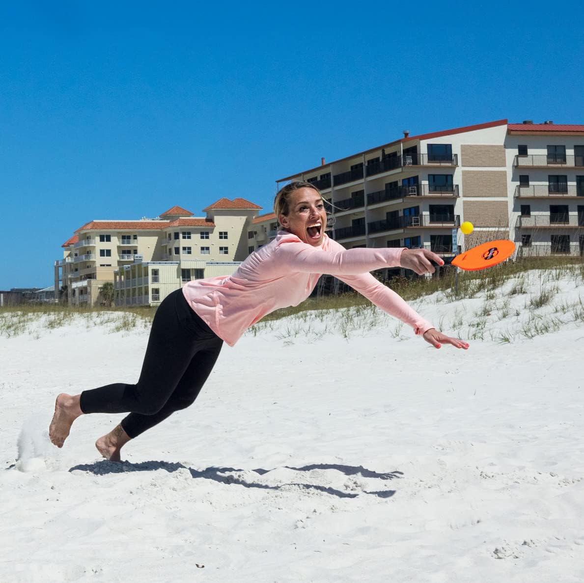 Jazzminton-Sport Paddles - Racquetball Game Fun for Kids & Adults - All Season Indoor Outdoor Games for All