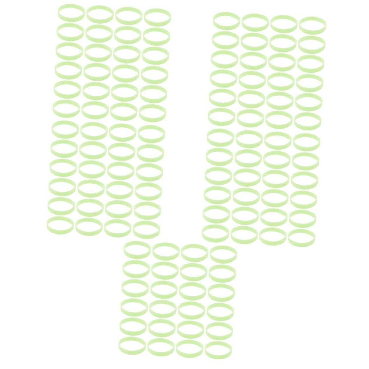 VICASKY 500 Piezas Pulsera de silicona luminosa pulseras luminosas brazalete mesa de luz redonda para pulseras iluminar pulseras luces neon pulseras para hombres pulsera fiesta infantil