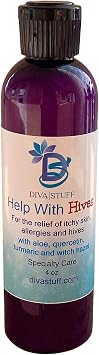 Diva Stuff Help with Hives, for The Relief and Prevention of Rashes, Hives, Itchy Skin, Red Itchy Bumps and More. All Natural Ingredients, 4 oz