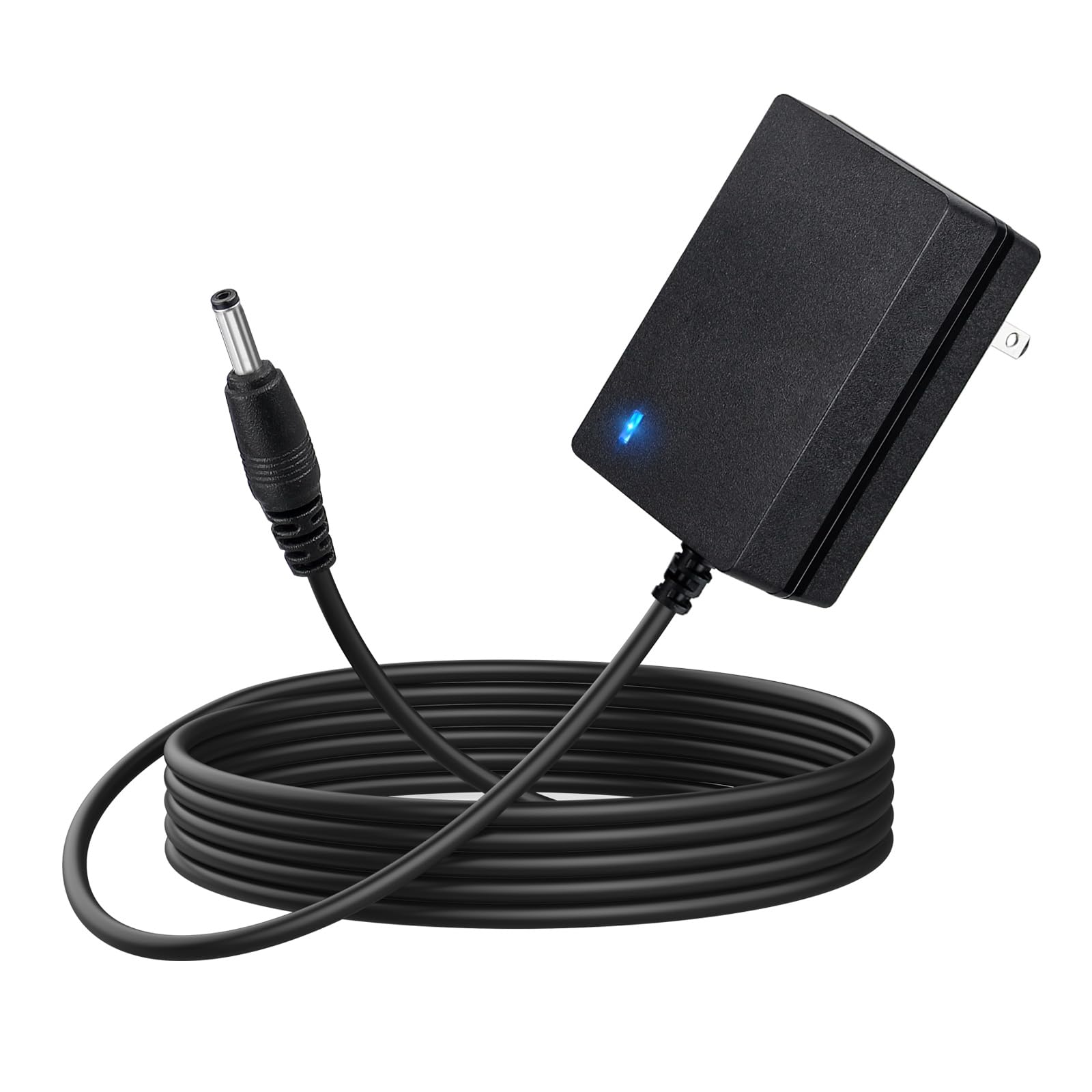 Cavo di alimentazione da 3 m per tastiera Yamaha PSR, YPG, YPT, DGX, DD, cavo di ricarica per pianoforte digitale, adattatore di alimentazione 12 V con indicatore luminoso