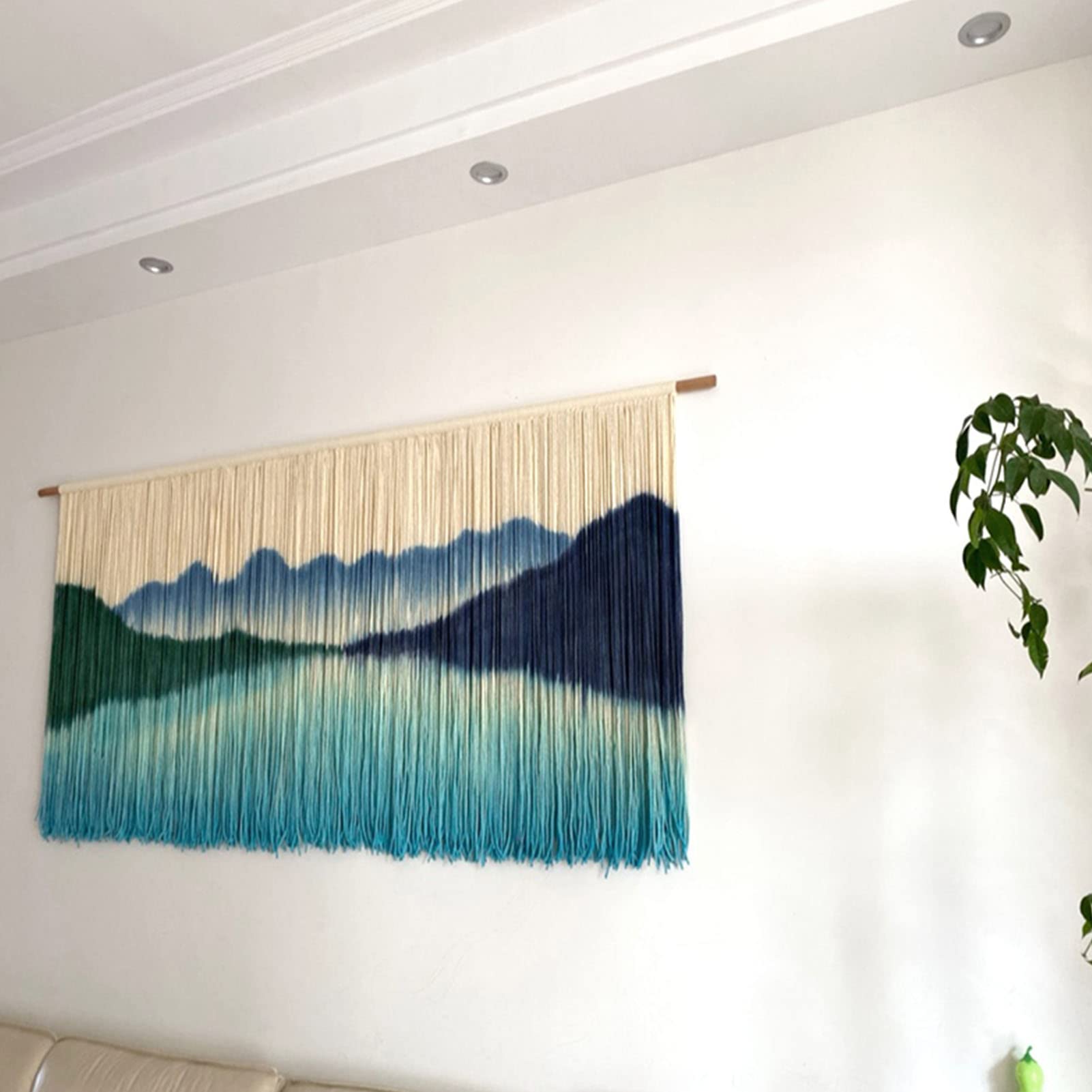 YXZN Tapiz De Cuerda De Algodón Trenzado a Mano, Tapiz De Pared para La Decoración De La Casa del Salón De La Habitación