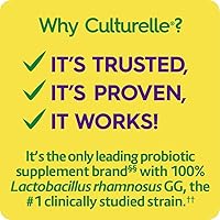Vista 3 de Culturelle Digestive Health - Probiótico masticable diario, probiótico para hombres y mujeres, cepa probiótica más clínicamente estudiada, 10 mil