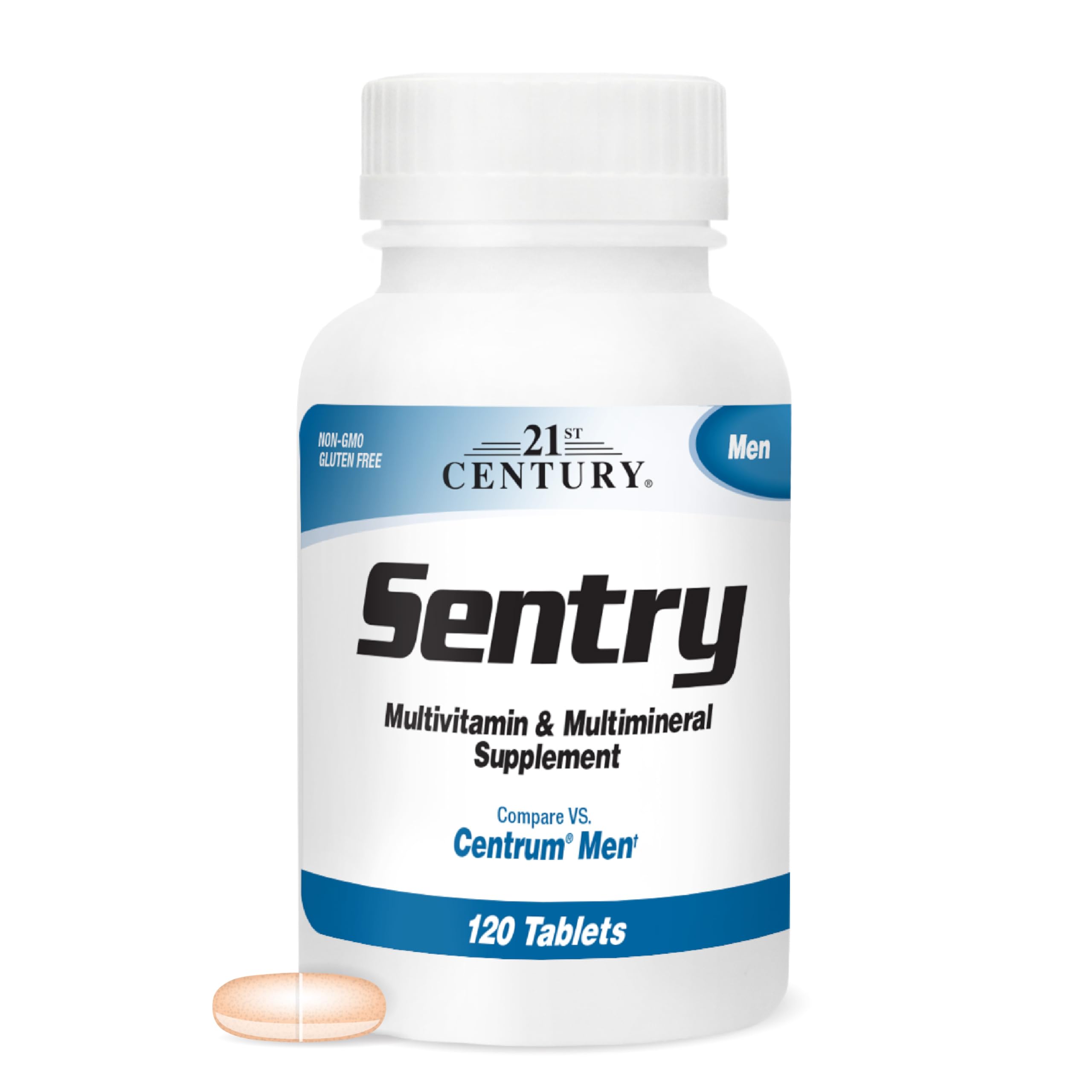 21ST CENTURY Sentry Men Multivitamin and Multimineral Supplement (120 Tablets)