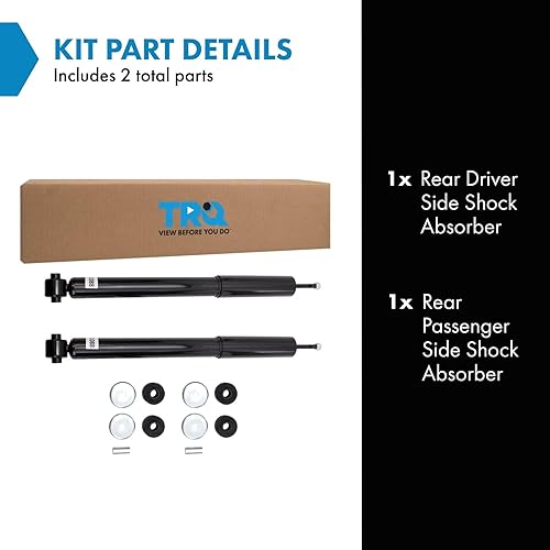 Miniatura 244 de TRQ Juego de amortiguadores traseros compatible con Chevrolet Aveo 2004-2011 Aveo5 2009 Pontiac G3 2007-2011