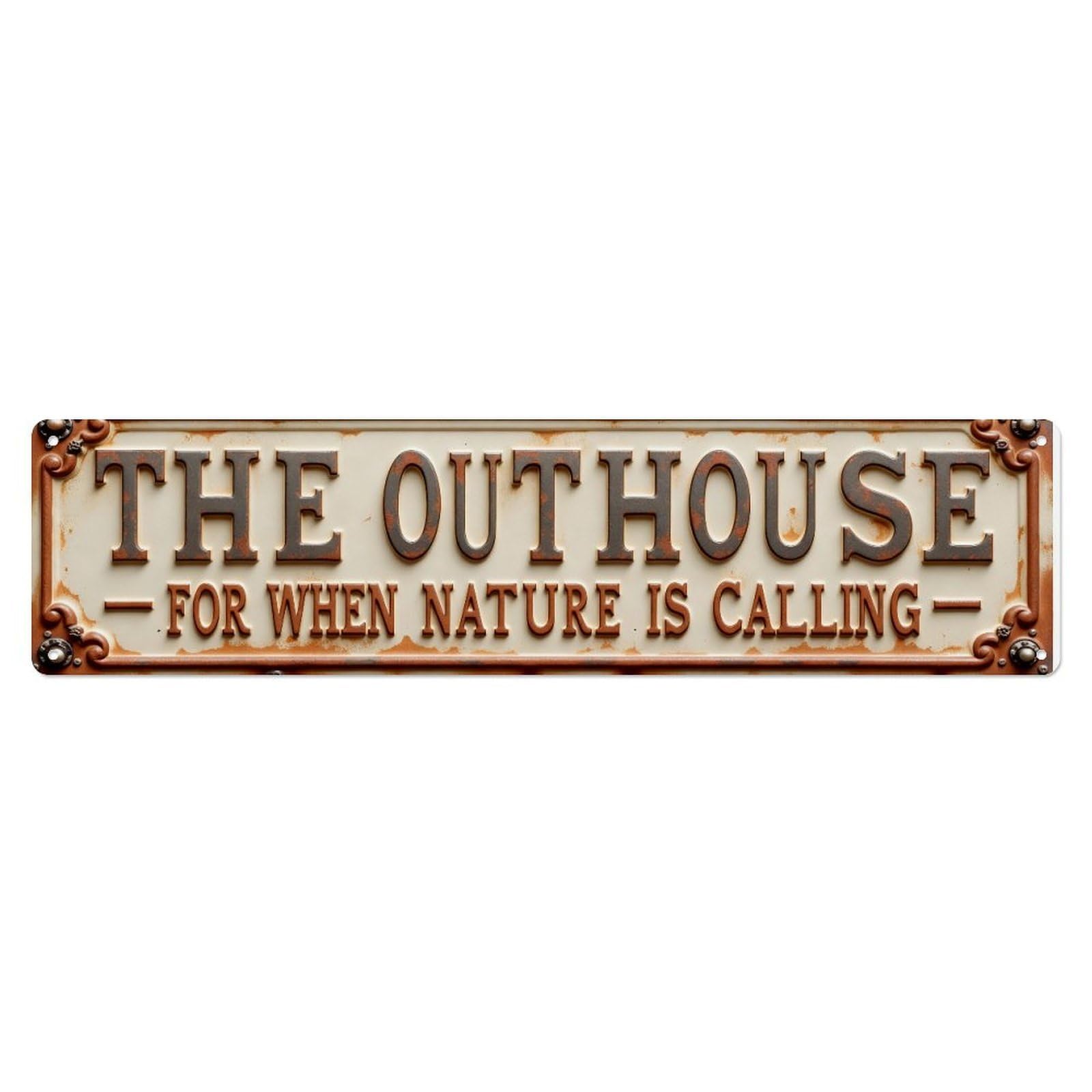 Rustic Metal Sign With Text Tin Sign Vintage Metal Sign Home Bar Garden Indoor & Outdoor Wall Decor Retro Metal Poster 4x16 Inch